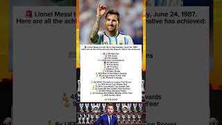 🐐 Lionel Messi's INSANE Career Stats! The GOAT's Legacy Explained🏆 #lionelmessi #messi #goat #shorts
