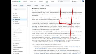 Android Studio:  Activating components - cap 4 Profile