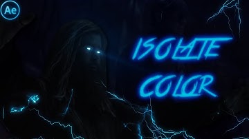 Isolate Color (Leave Color) | After Effects Tutorial