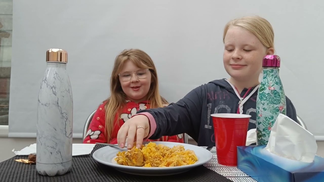 Welsh kids reacting to biryani