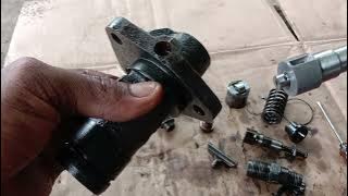 Set the plunger, pump R175 so that the oil spray is direct, Joss