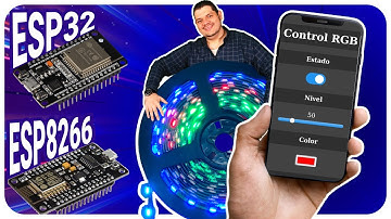 (📱Facil) Aprende controlar Tira LED NeoPixel desde el Celular con ESP32 y ESP8266