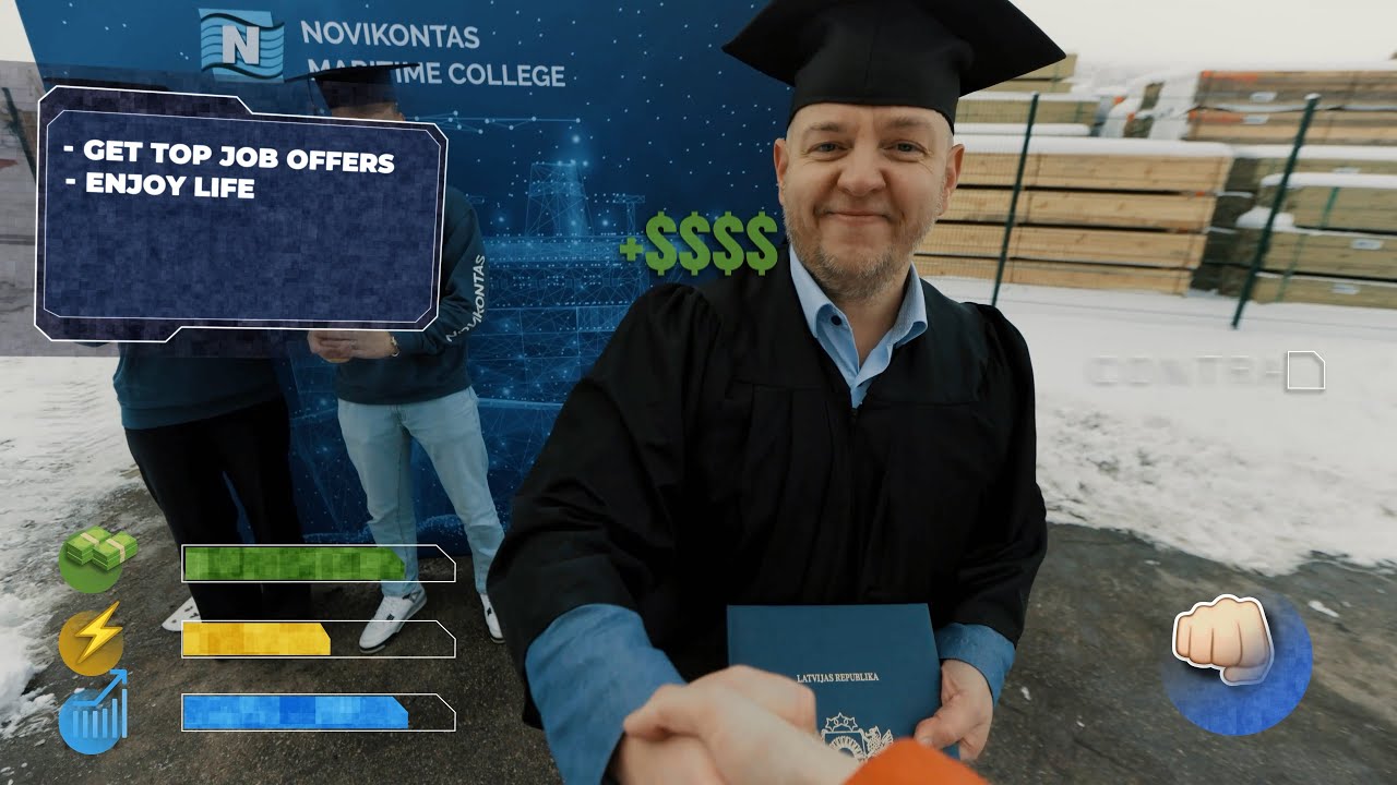 Novikontas maritime college advertisement FPV