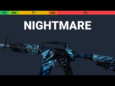 M4A1-S Nightmare - Skin Float And Wear Preview