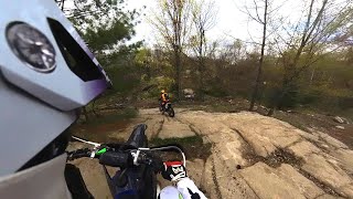 The Hardest Single Track In Wisconsin! KX250 and YZ250 In Tigerton, WI