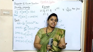 Properties of Fourier transform (5) | Signals and systems-Part-33 | Duality and Parsevels theorem |