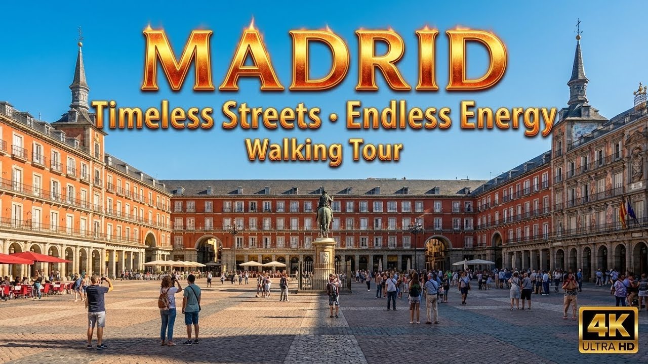 Madrid  Spain 🇪🇸 4K Ultra HD Walking Tour | Explore the Heart of the City in Stunning Detail