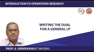 Writing the dual for a general LP