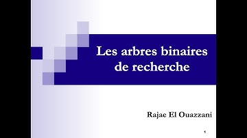 Chapitre 9: Les arbres binaires de recherche en langage C (1/2) (Cours des structures de données)