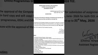 Information for IGNOU students regarding assignments submission|#ignou #information #assignment #yt