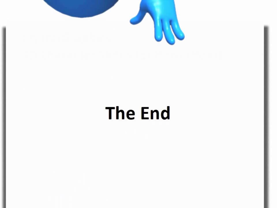 Powerpoint Slide - The End Slide 3D - Character - Animated - Wmv - Blue -  Cg75 | Crystalgraphics.Com