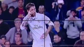 تقرير beIN ريال مدريد يفرض التعادل علي مضيفه برشلونه برأسيه قائده راموس