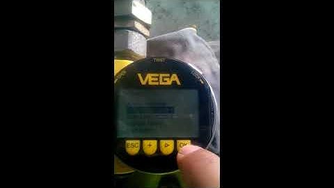 Adjusting the ultrasonic (VEGA) level transmitter