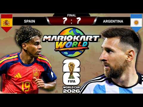The Spain vs Argentina World Cup Final Predicted by Mario Kart World
