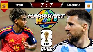 The Spain vs Argentina World Cup Final Predicted by Mario Kart World
