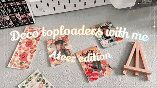 Decorate toploaders with me/ Ateez edition✨