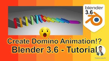 How to create Domino Effect Animation - Blender 3.6 Tutorial