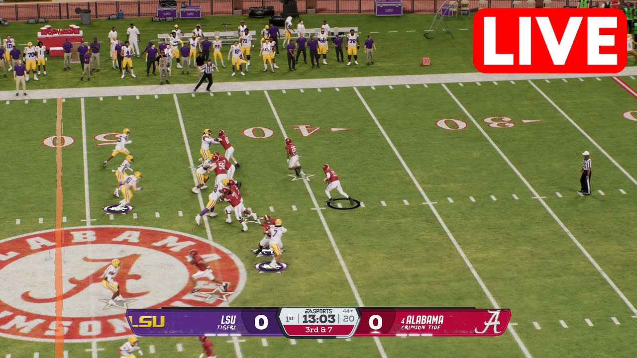 🔴 LSU Tigers vs Alabama Crimson Tide | NCAAF Week 11 - 2025 College ...