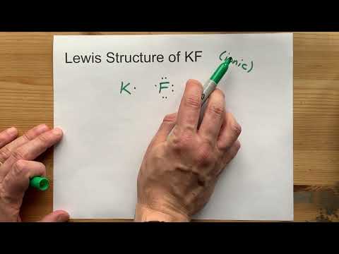 Draw the Lewis Structure of KF (potassium fluoride)