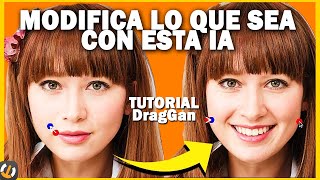 Modificar cualquier IMAGEN o FOTO usando IA y SIN PROGRAMAS en 1 minuto | Tutorial fácil DragGan screenshot 1