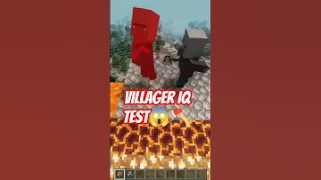 Villager IQ Test in Minecraft 🧠😂 | #Shorts #minecraft