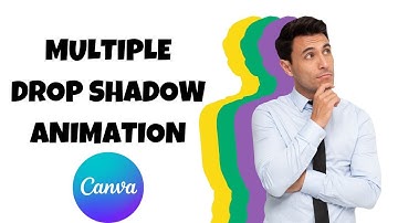 How to make multiple drop shadow animation effect in canva | Insta photo editing tutorial