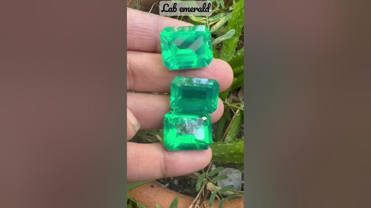 Lab created Emeralds Hardness 7 YouTube