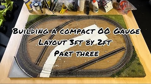 Building a compact OO Gauge Model Railway Layout 3ft by 2ft | Part Three Scenery