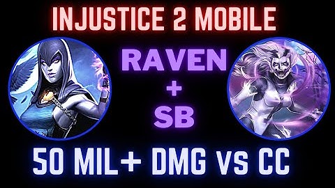 Injustice 2 Mobile Advent of Chaos and T8 Raids | Raven + SB vs CC | MASSIVE DAMAGE |