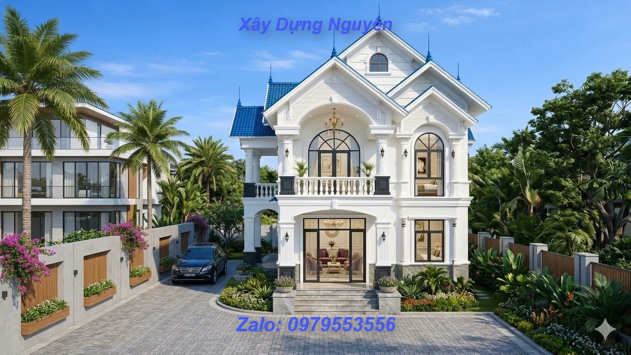 Mẫu Biệt Thự Vườn 2 Tầng Mái Thái Diện Tích 9x15m Thiết Kế 3 Phòng Ngủ #nha2tang #maithai