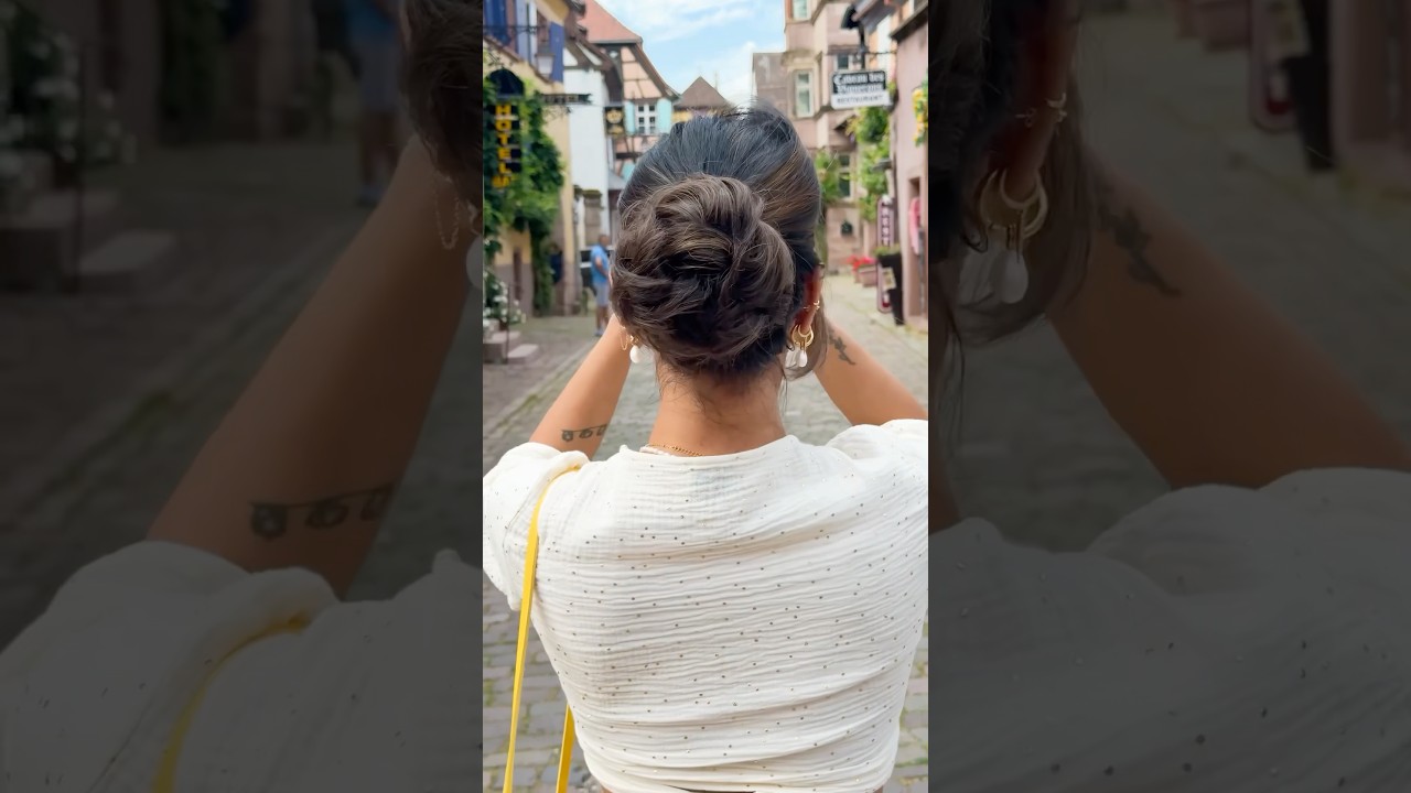Elevate your look within 10 seconds using Messy bun Scrunchie | shop via 1hairstop.in