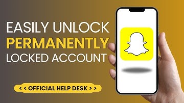 (SOLVED) How To Easily UNLOCK Permanently Locked Snapchat Account