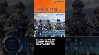 Patroli Koops TNI Habema Amankan Senjata Milik KKB di Jayawijaya