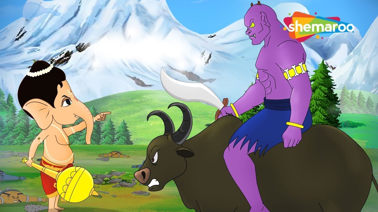 గణేశుడు ఆ క్రూరమైన రాక్షసుడిని ఎదుర్కోగలడా? |  Bal Ganesh Stories - 10 Krur Asur | Telugu Stories