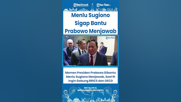 SHORT Momen Presiden Prabowo Dibantu Menlu Sugiono Menjawab, Soal RI Ingin Gabung BRICS dan OECD