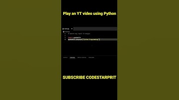 Amazing Python Tricks 😲 | Play Any Youtube Video in just 2 lines of Python Code 💯