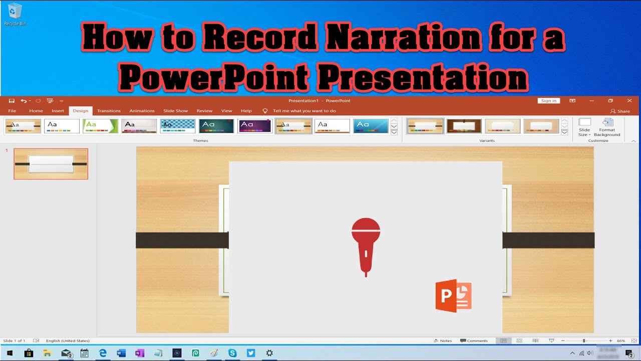 how to make a powerpoint presentation with narration