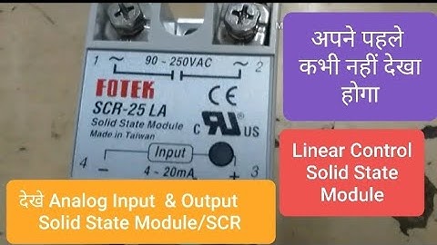 Linear Control Solid State Relay Module(SSRM)/SCR/Analog SSR Module/Fotek SCR- 25LA