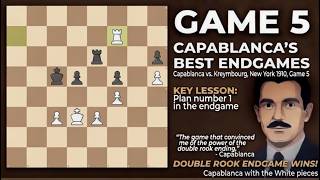 Endgame Plan 1: How to Exploit Weak Pawns & Tie Down the Defense Capablanca best chess endings game5