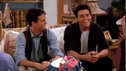 FRIENDS - Chandler and Joey ask Carol about Breast...