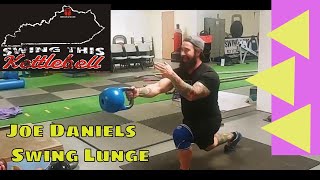 Smoking 50 rep set of Alternating Arm Kettlebell Swing Lunges