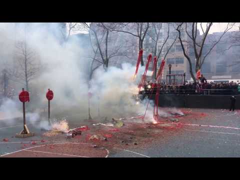 Video: Chinese New Year Firecracker Ceremony