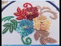 Hand embroidery;flower embroidery with beads ,beads work