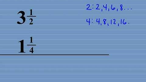 Mr. Lee Math Video Tutorial - Adding Mixed Numbers with Unlike Denominators