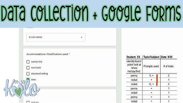 Tracking IEP data using Google Forms *pt2*