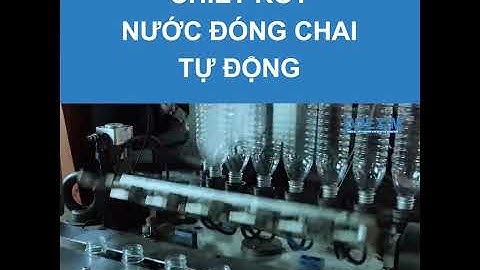 Máy chiết rót nước đóng chai tự động -  CD EXIM dây chuyền sản xuất tự động hóa