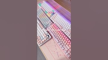 Can never have enough keyboards #shorts #cozysetup #desktour #kawaiiaesthetic #mechanicalkeyboards