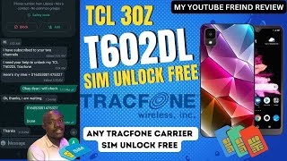 TCL 30z (T602DL) Sim unlock | Tracfone Sim unlock | Carrier Unlock Free | Invalid Sim