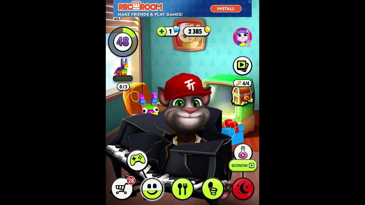 My Talking Tom Piano Fall - YouTube