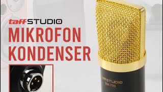 Review Taffstudio Mikrofon Kondenser Studio dengan Shock Proof Mount - BM700